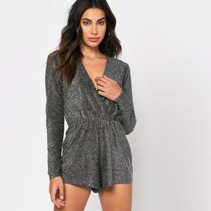 Tobi Bennett Black Glitter Romper